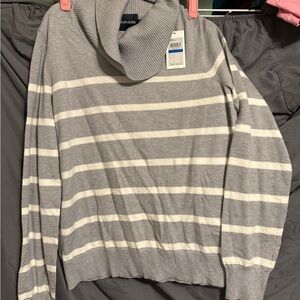 Calvin Klein Jeans Light Gray Turtleneck Sweater